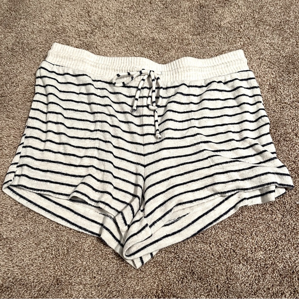 White & Blue Stars Above Sleep Shorts